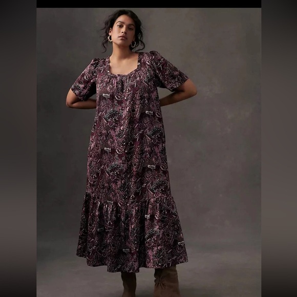 MAEVE- By Anthropologie -Lisabetta MIDI Dress - Picture 12 of 14